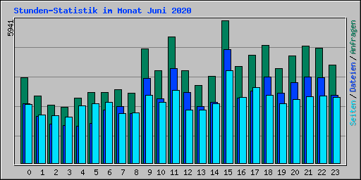 Stunden-Statistik im Monat Juni 2020