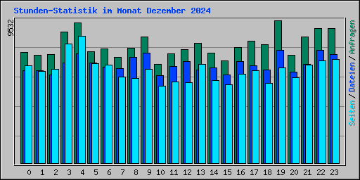 Stunden-Statistik im Monat Dezember 2024