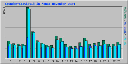 Stunden-Statistik im Monat November 2024