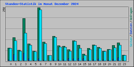 Stunden-Statistik im Monat Dezember 2024