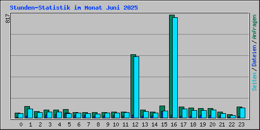 Stunden-Statistik im Monat Juni 2025