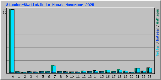 Stunden-Statistik im Monat November 2025